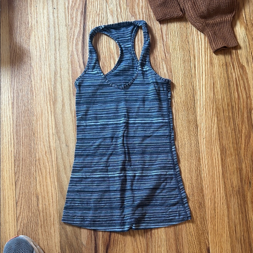 lululemon athletica cool racerback Striped Tank Top